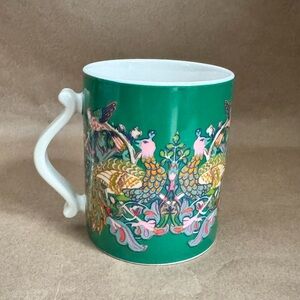 William Morris at Home Green Peacock and Bird 12oz Mug.